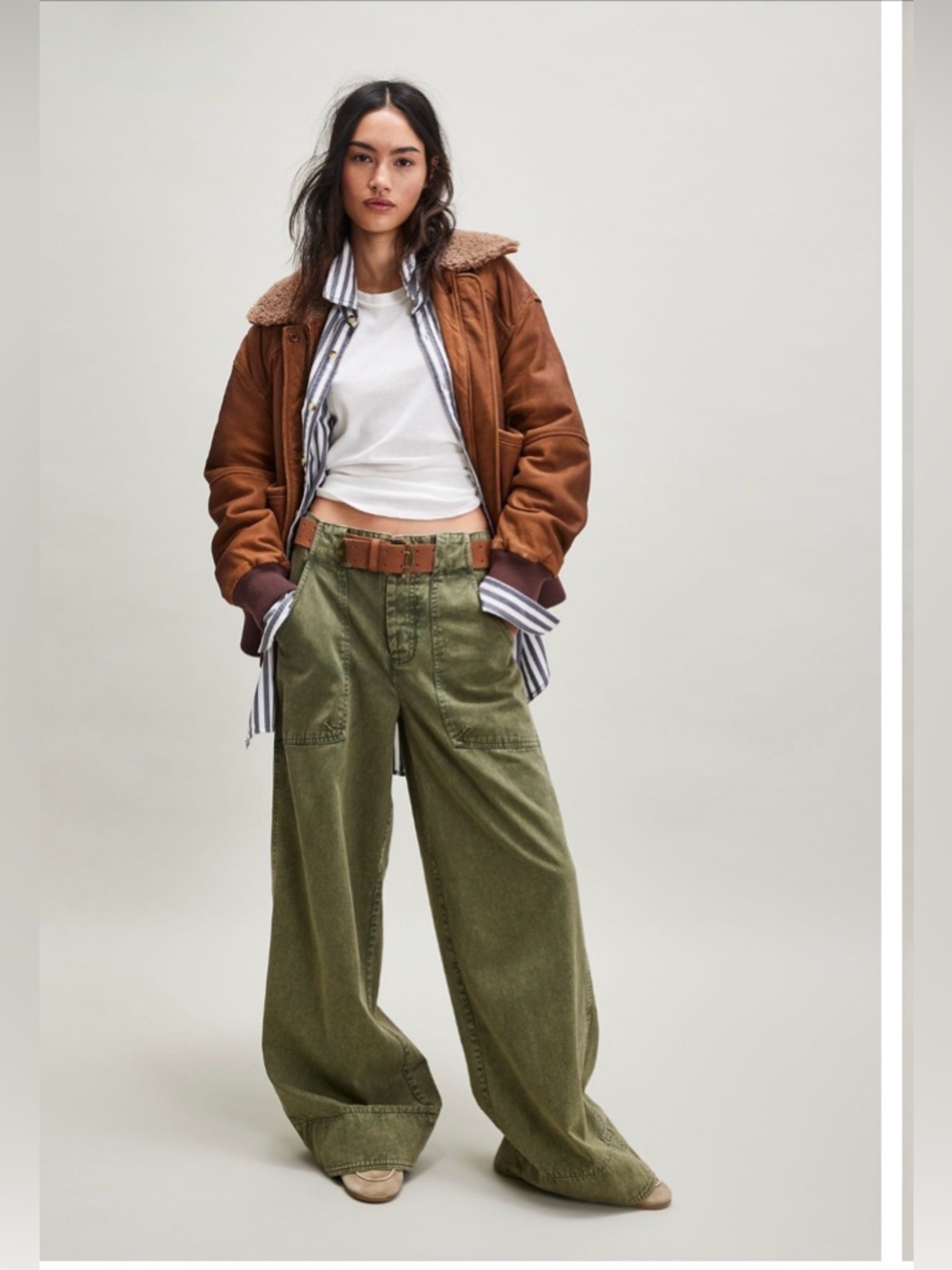 Free People Long Game Chino Pants - Size 10